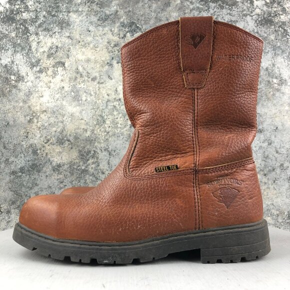 Herman Survivors Men\'s Size 7.5 Ranch Steel Toe Brown Leather Waterproof Boots main image 13